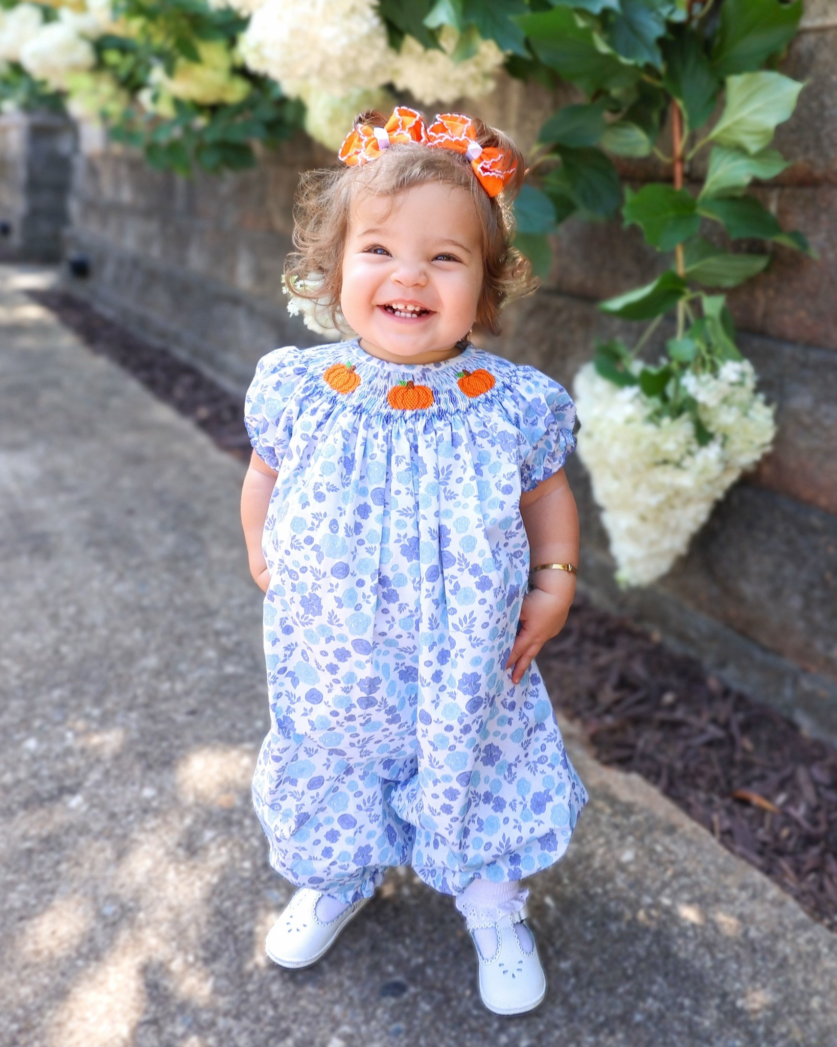 @classicwhimsy fall pumpkin patch collection is here! Baby, toddler and kid smocked clothing 

#LTKKids #LTKBaby