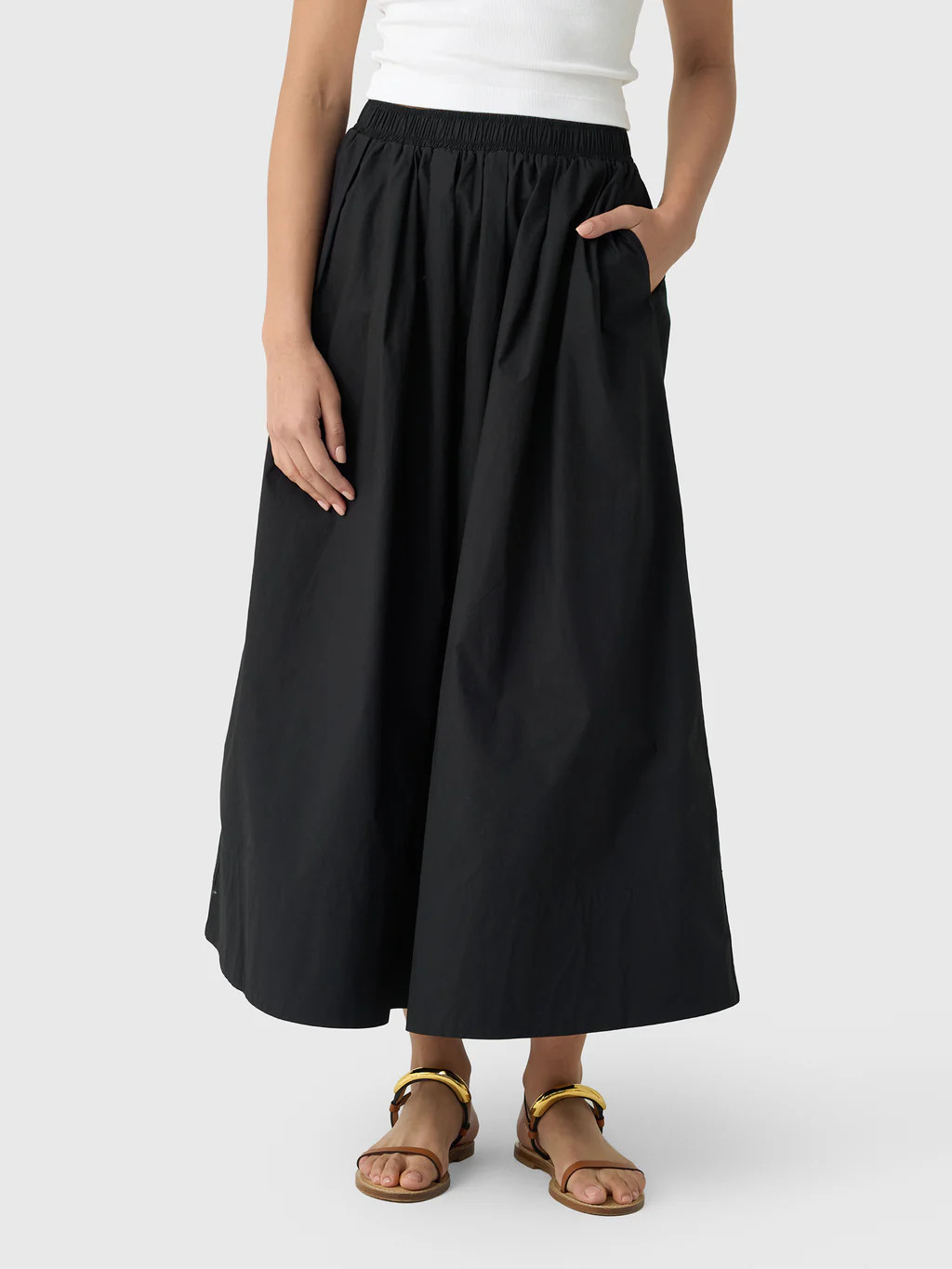 Asher Women's Kate Poplin Pleated Skirt | Saint Bernard