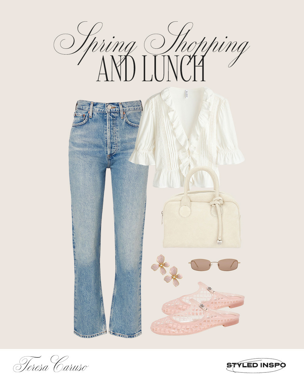 Spring Shopping & Lunch! 🤍 

 #LTKgrwm #LTKootd #LTKSeasonal