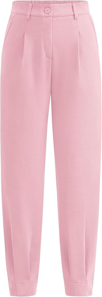 PRETTYGARDEN Women's High Waisted Pants Dressy Casual Ankle Length Work Office Trouser Slacks wit... | Amazon (US)