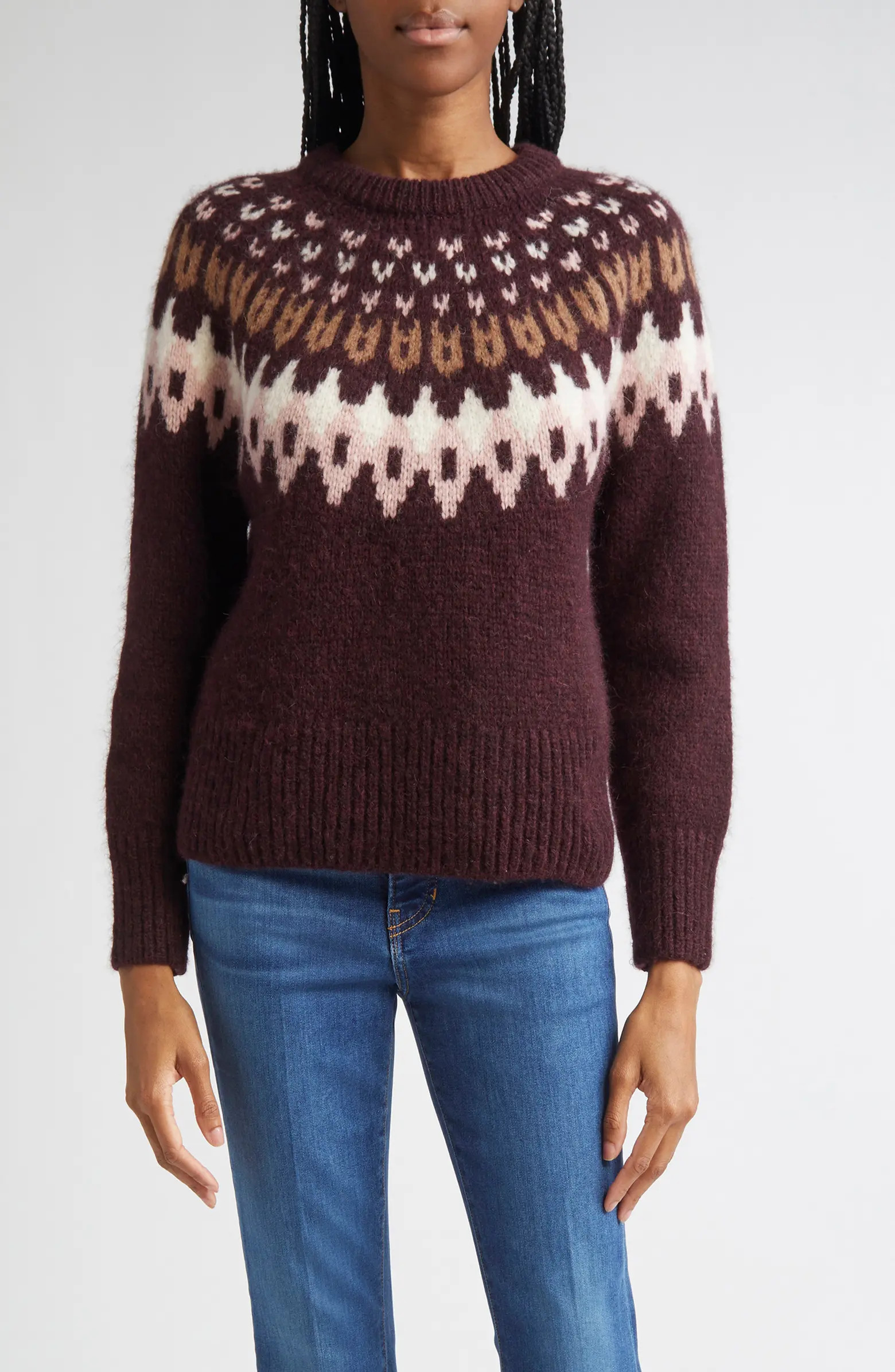 Veronica Beard Anne Fair Isle Alpaca Blend Sweater | Nordstrom | Nordstrom