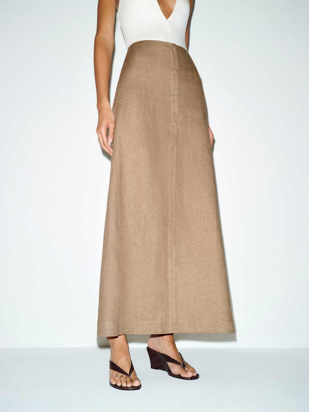 Andi Linen Maxi Skirt | Reformation (Global)