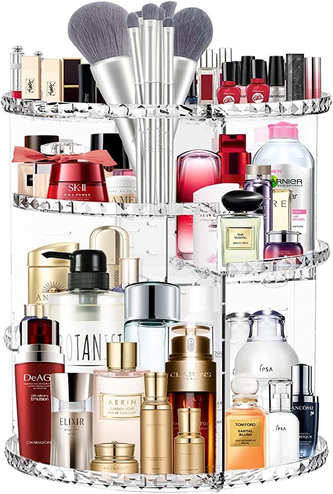 vinmoso Rotating Makeup Organizer And Storage Perfume Organizer For Dresser Cosmetics Organi... | Amazon (US)