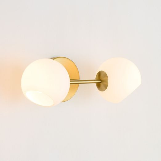 Staggered Glass 2-Light Sconce (17") | West Elm (US)