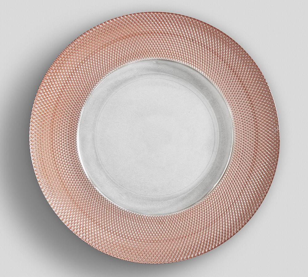 Monique Lhuillier Melrose Glass Charger Plate | Pottery Barn (US)