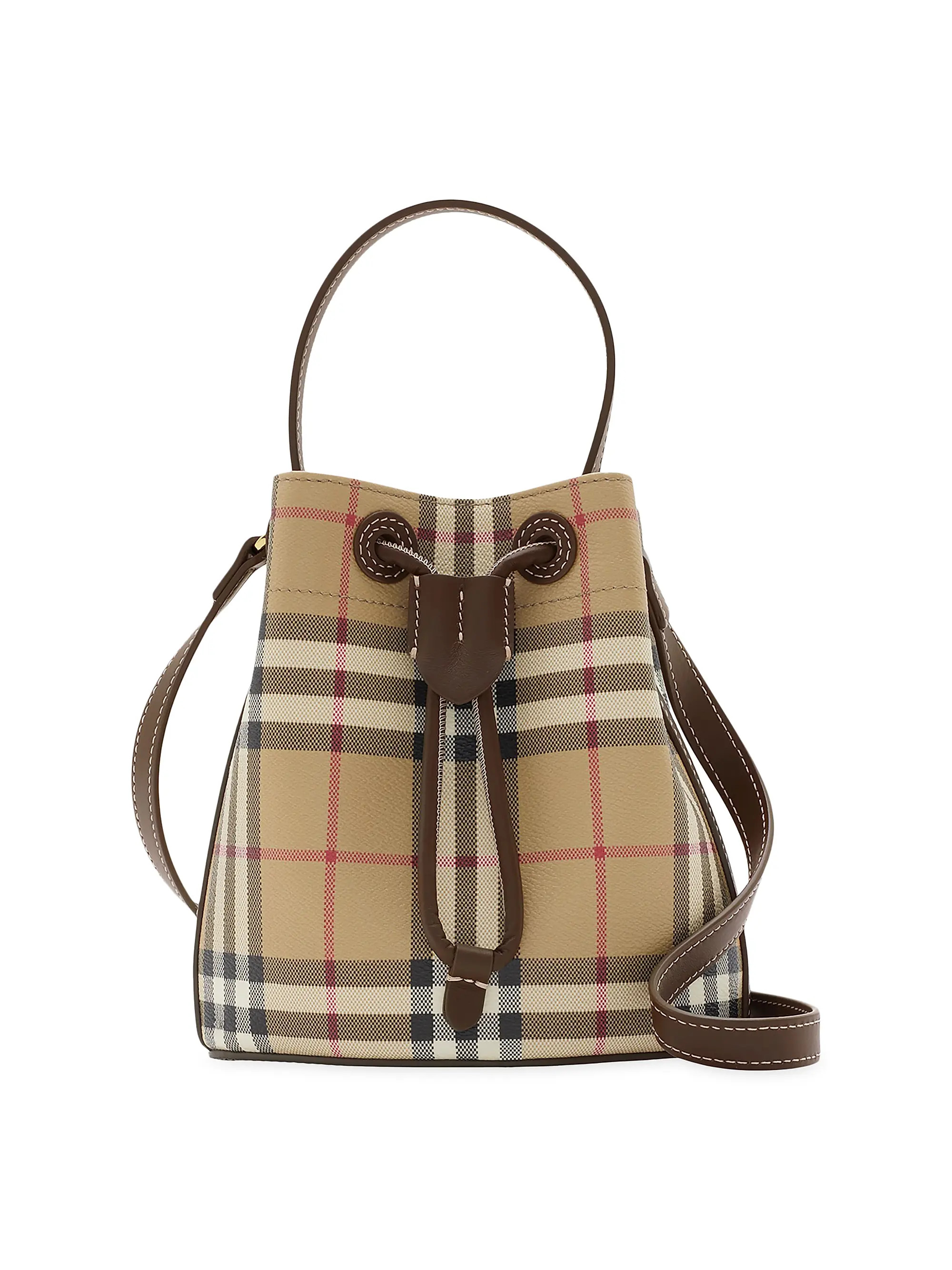Burberry Vintage Check Drawstring Bag | Saks Fifth Avenue | Saks Fifth Avenue