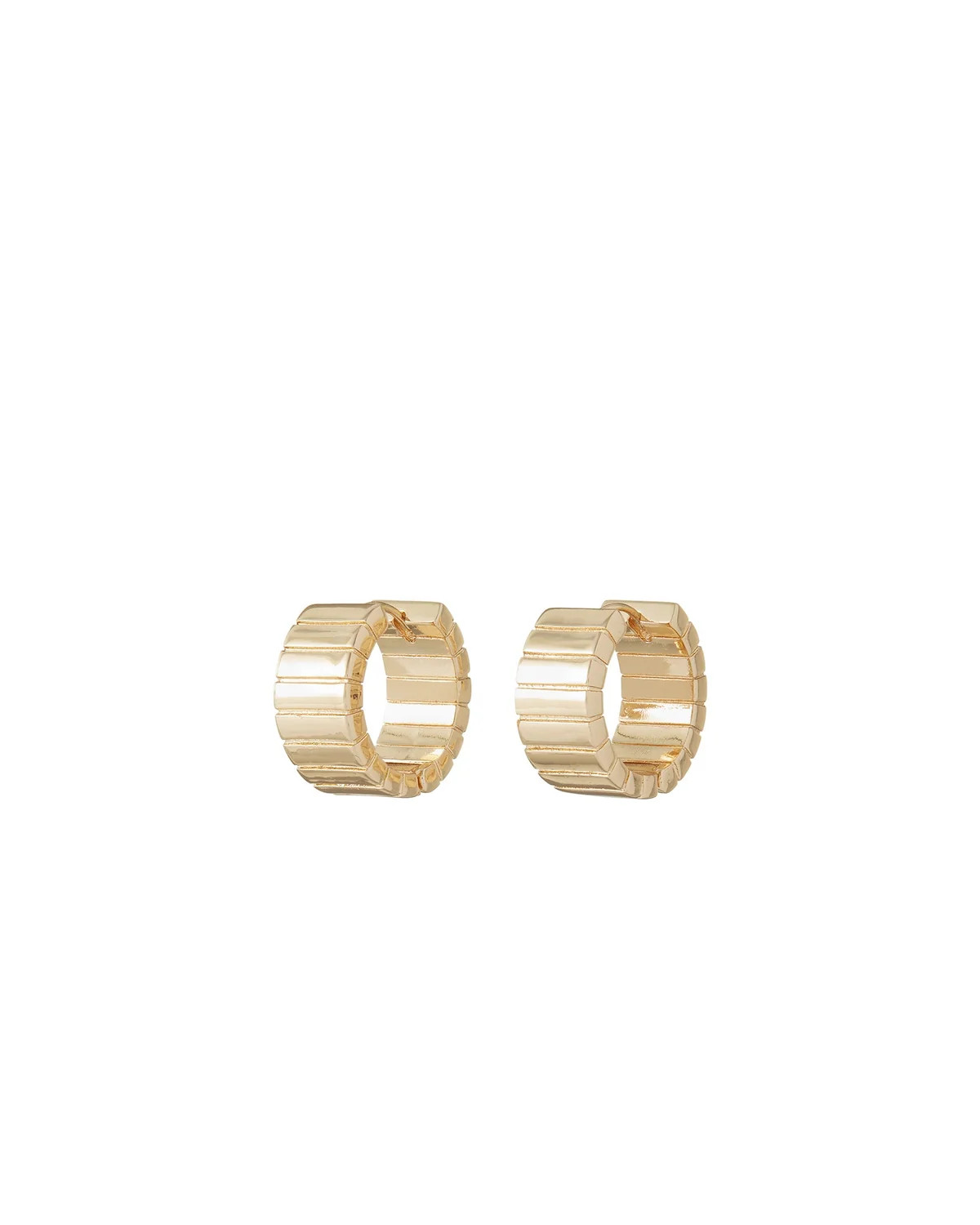 The Flat Cobra Huggie in Gold | Over The Moon