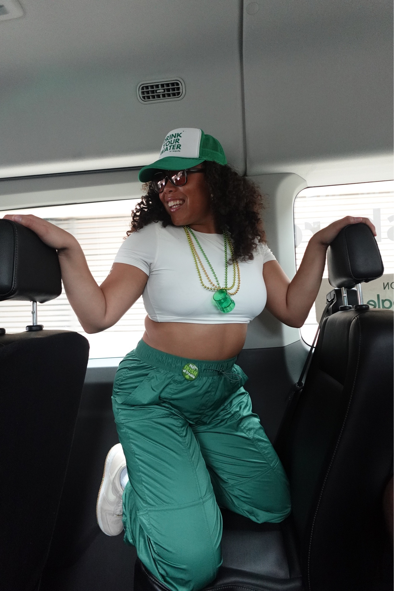simple st patty's day fit that's cute and festive! 
