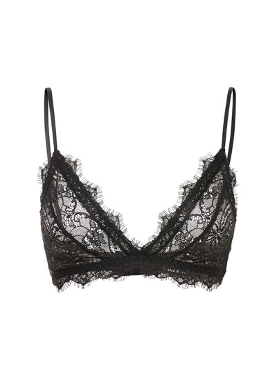 Lace triangle bra w/trim | Luisaviaroma