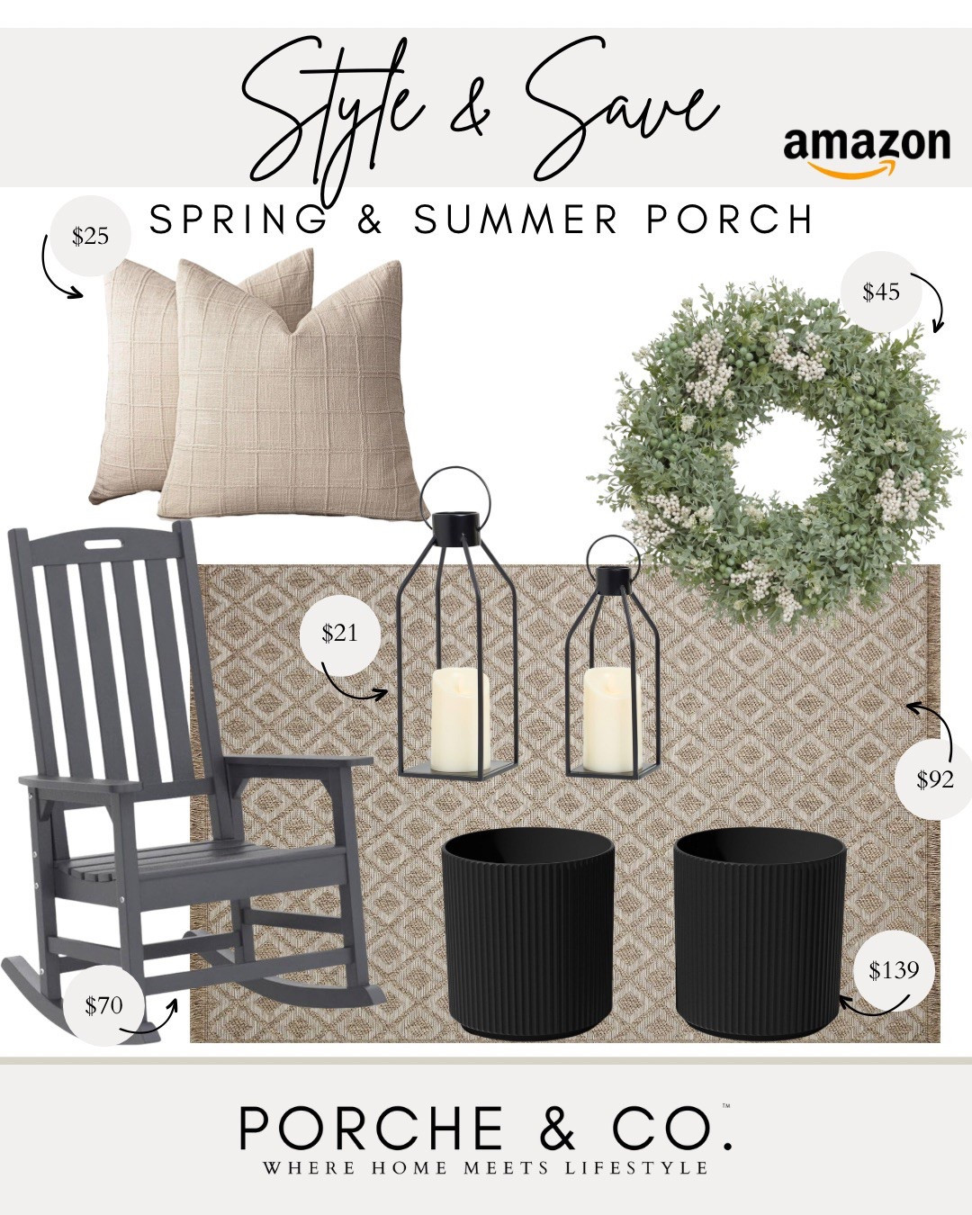 Style and save, Amazon, Amazon porch, spring porch decor, summer porch, porch styling
#visionboard #moodboard #porcheandco

#LTKStyleTip #LTKHome #LTKSeasonal