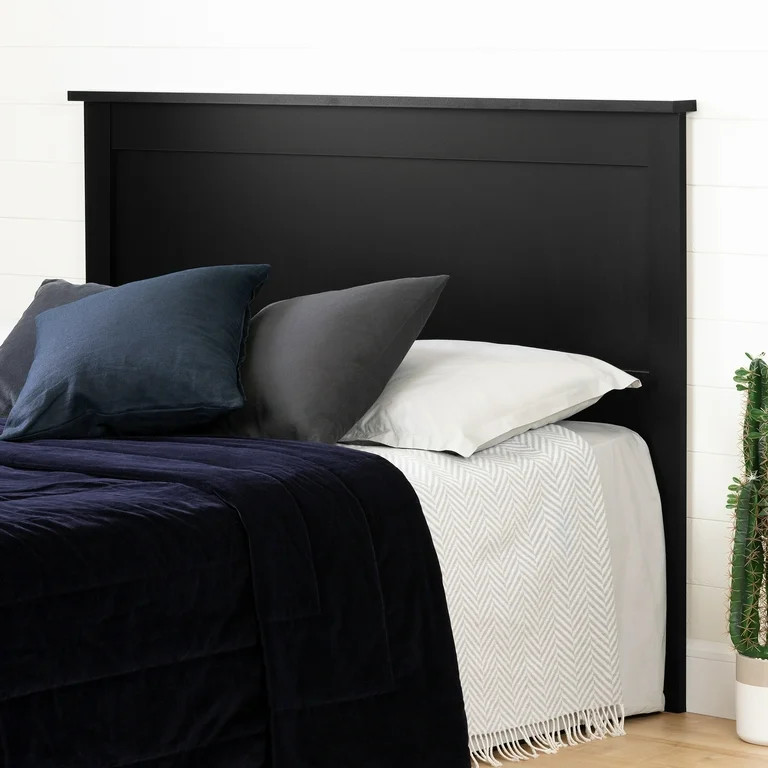 South Shore Vito Full/Queen Headboard, Black - Walmart.com | Walmart (US)