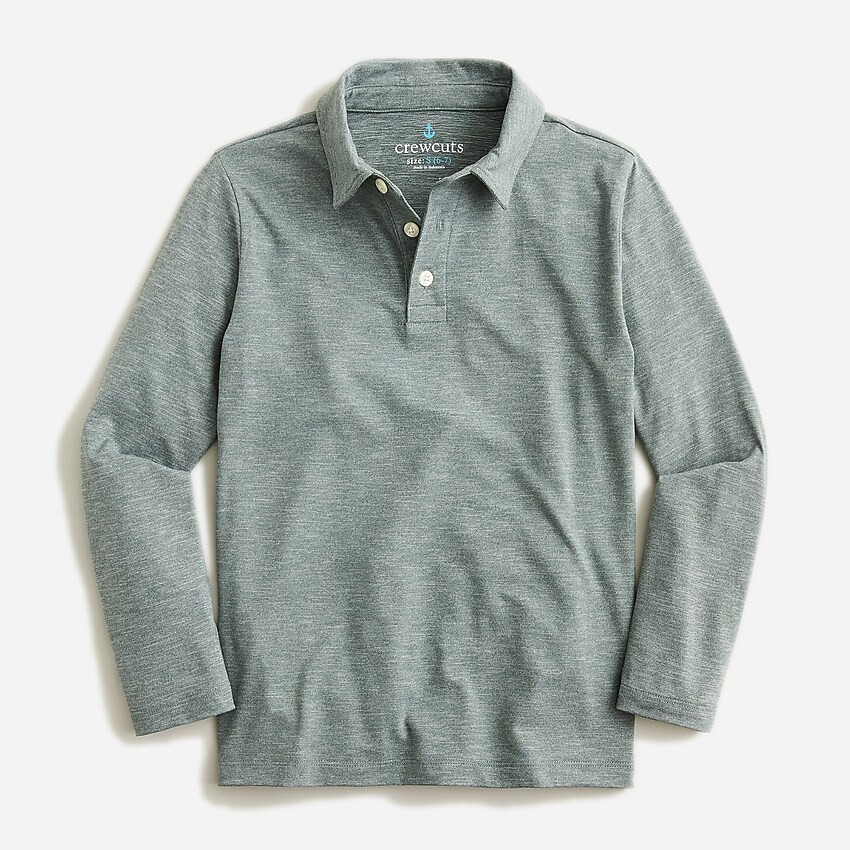 Kids' active long-sleeve polo shirt | J. Crew US