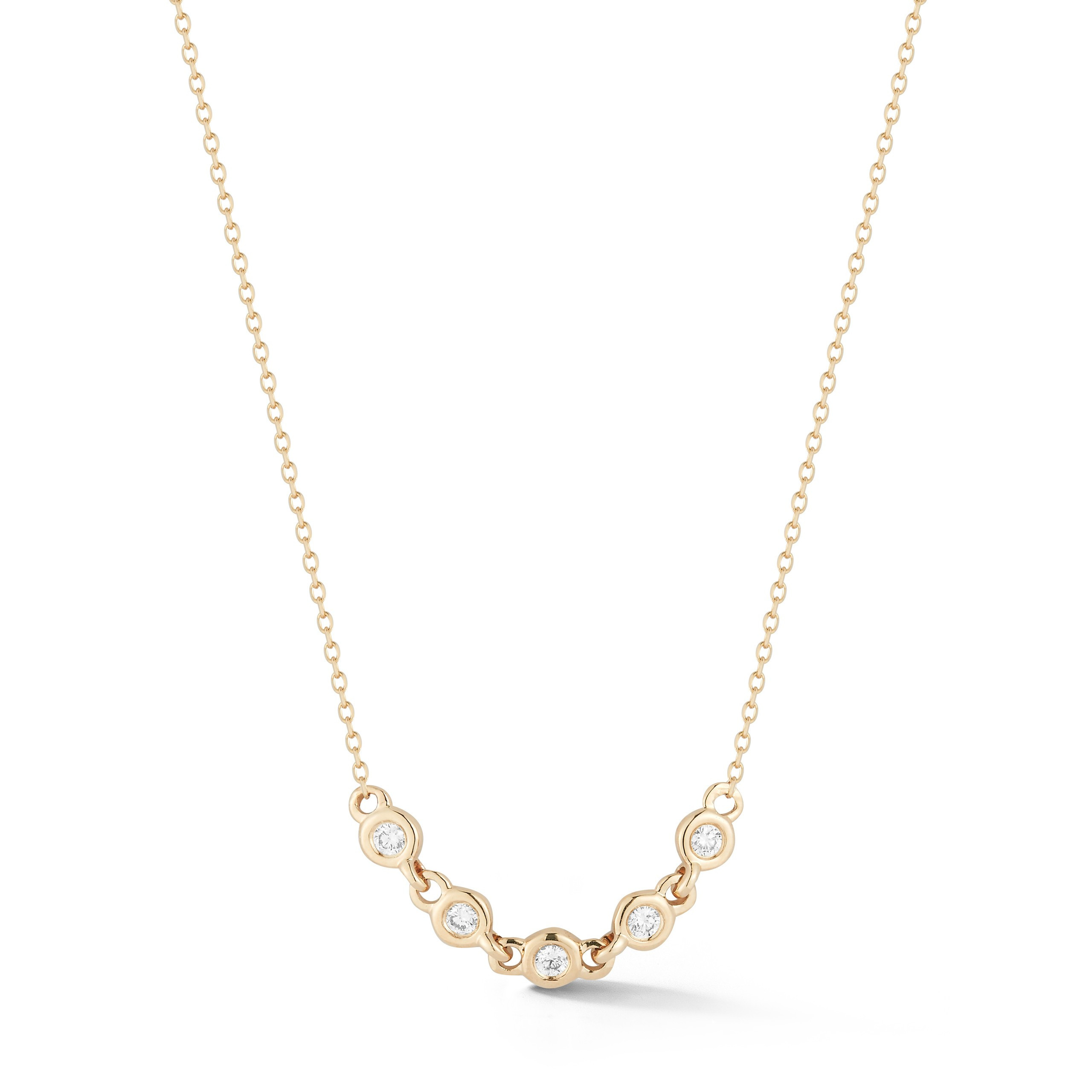Lulu Jack Curve Bezel Station Necklace | Dana Rebecca Designs