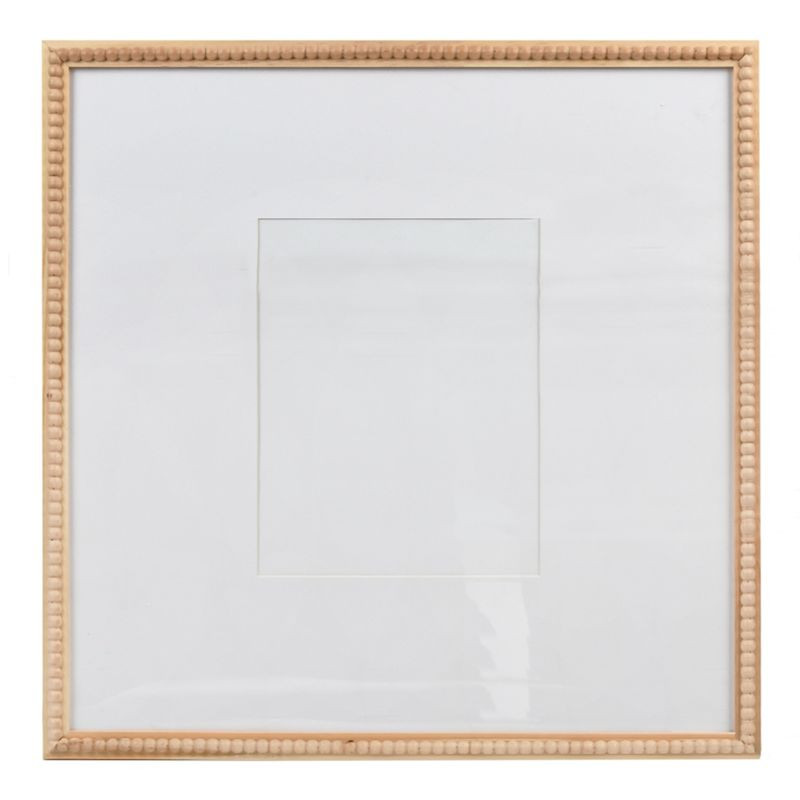 18" Natural Matted to 8x10 Beaded Frame | At Home