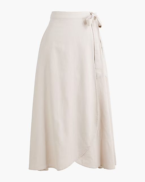 Pull-on faux-wrap skirt | J.Crew Factory