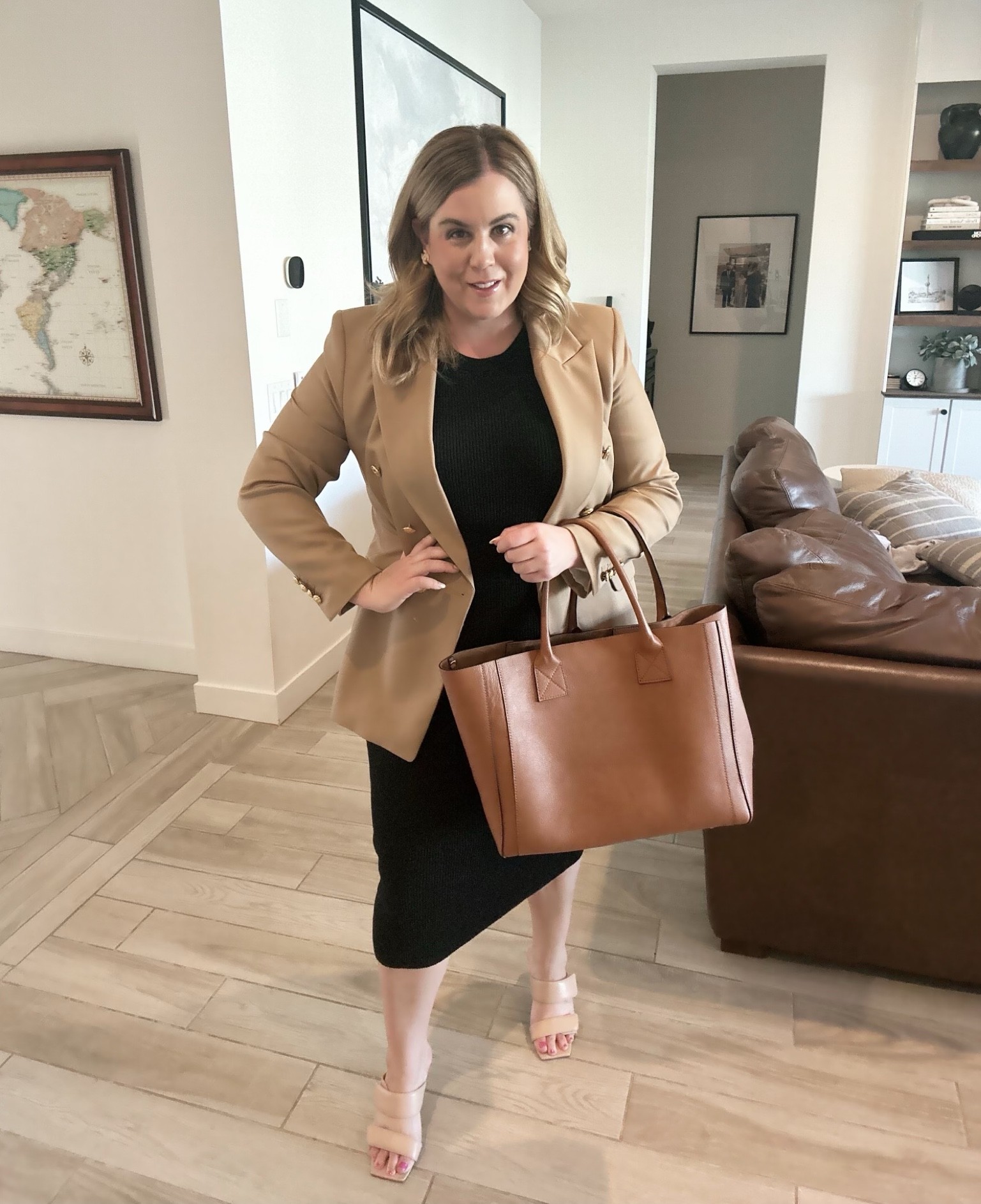 We are all about the camel colored blazer! It can instantly elevate your image over a variety of outfits, like this one 😊

#LTKworkwear #LTKsalealert #LTKstyletip