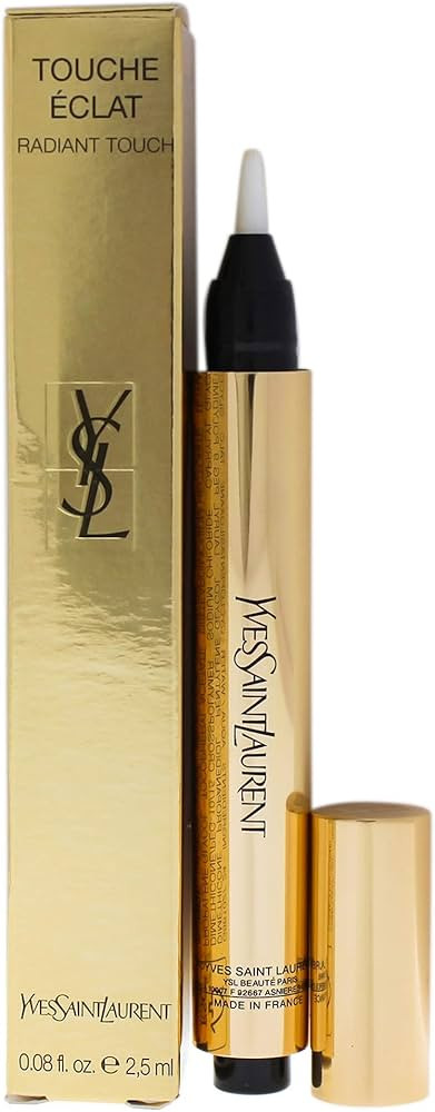 Yves Saint Laurent Touche Eclat Radiant Touch Concealer 0.08, No. 2 Luminous Ivory, 0.1 Ounce | Amazon (US)