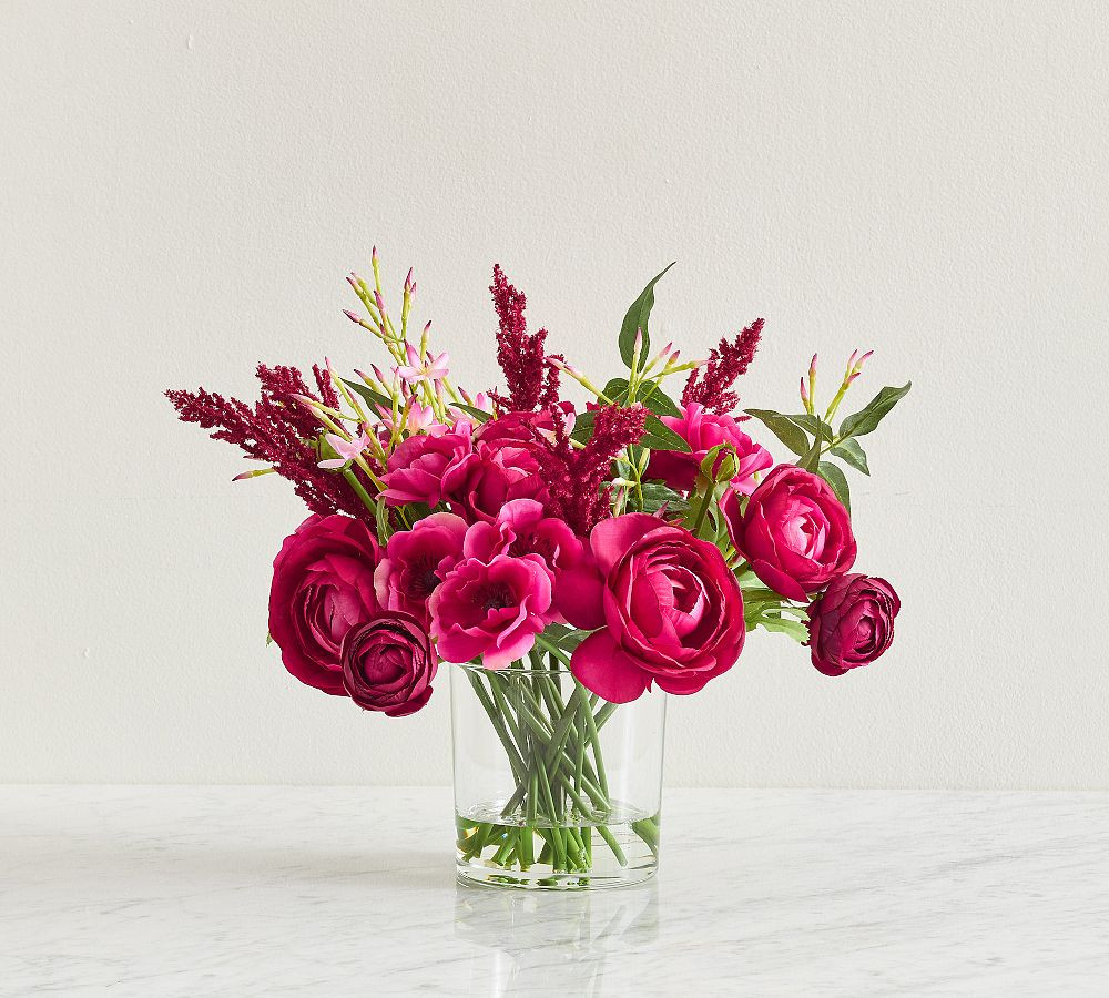 Faux Composed Pink Jasmine & Peony | Pottery Barn (US)