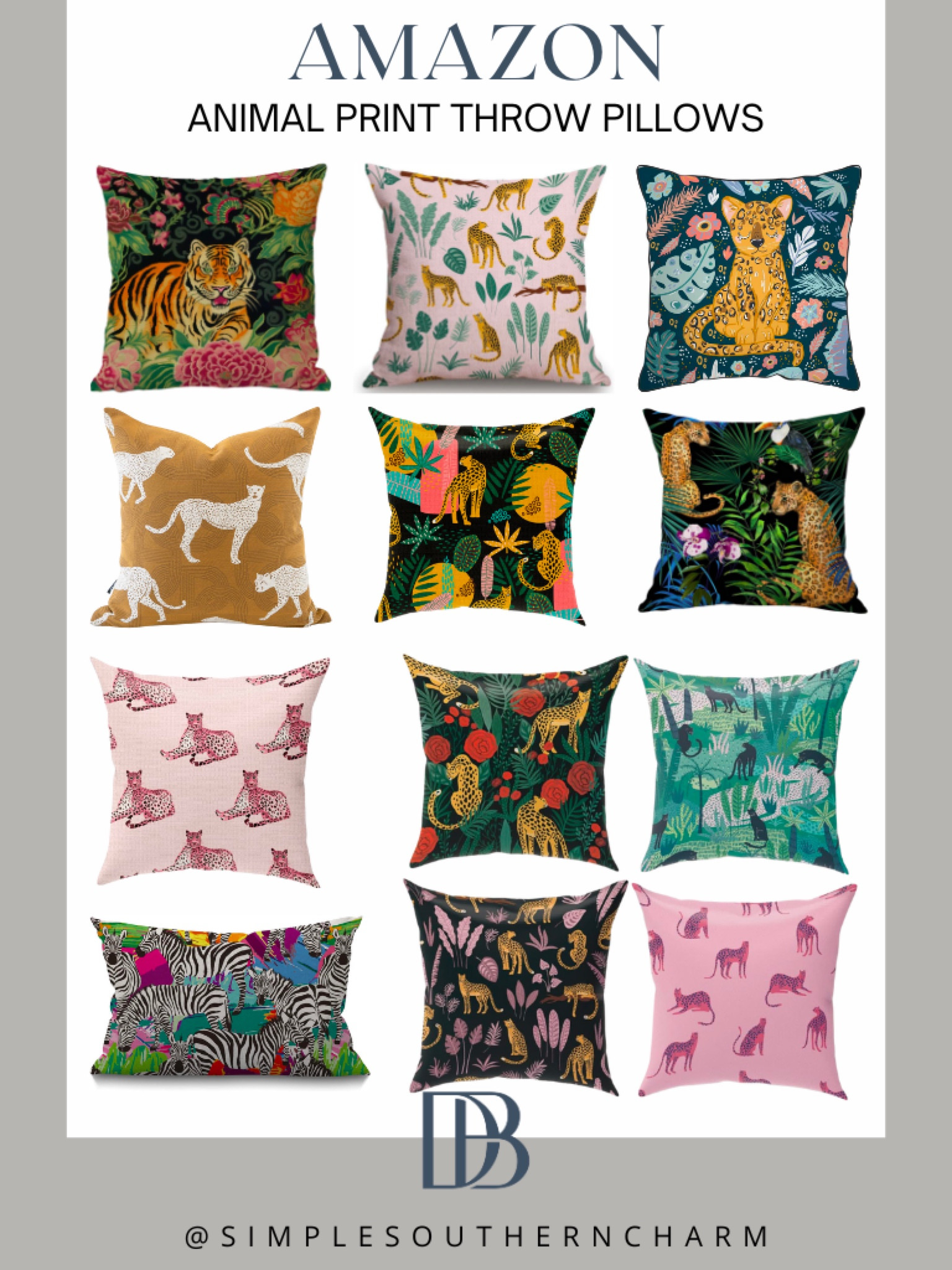 Wildly chic! These vibrant animal print throw pillows from Amazon are the perfect pop of color for any space. #AnimalPrintDecor #ColorfulPillows #AmazonHomeFinds #InteriorStyling #HomeDecorInspo



#LTKhome