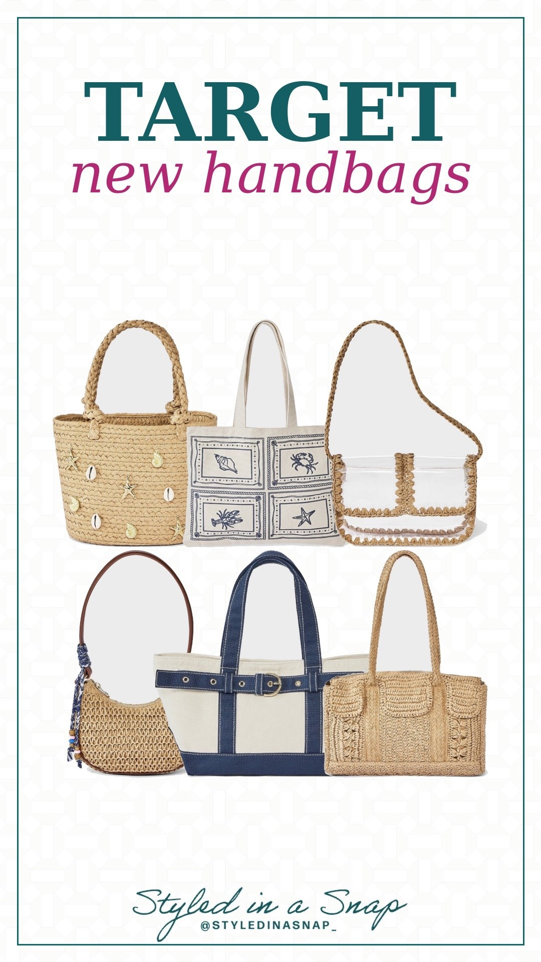 New handbags for summer at @Target 

#LTKOver40 #LTKSeasonal