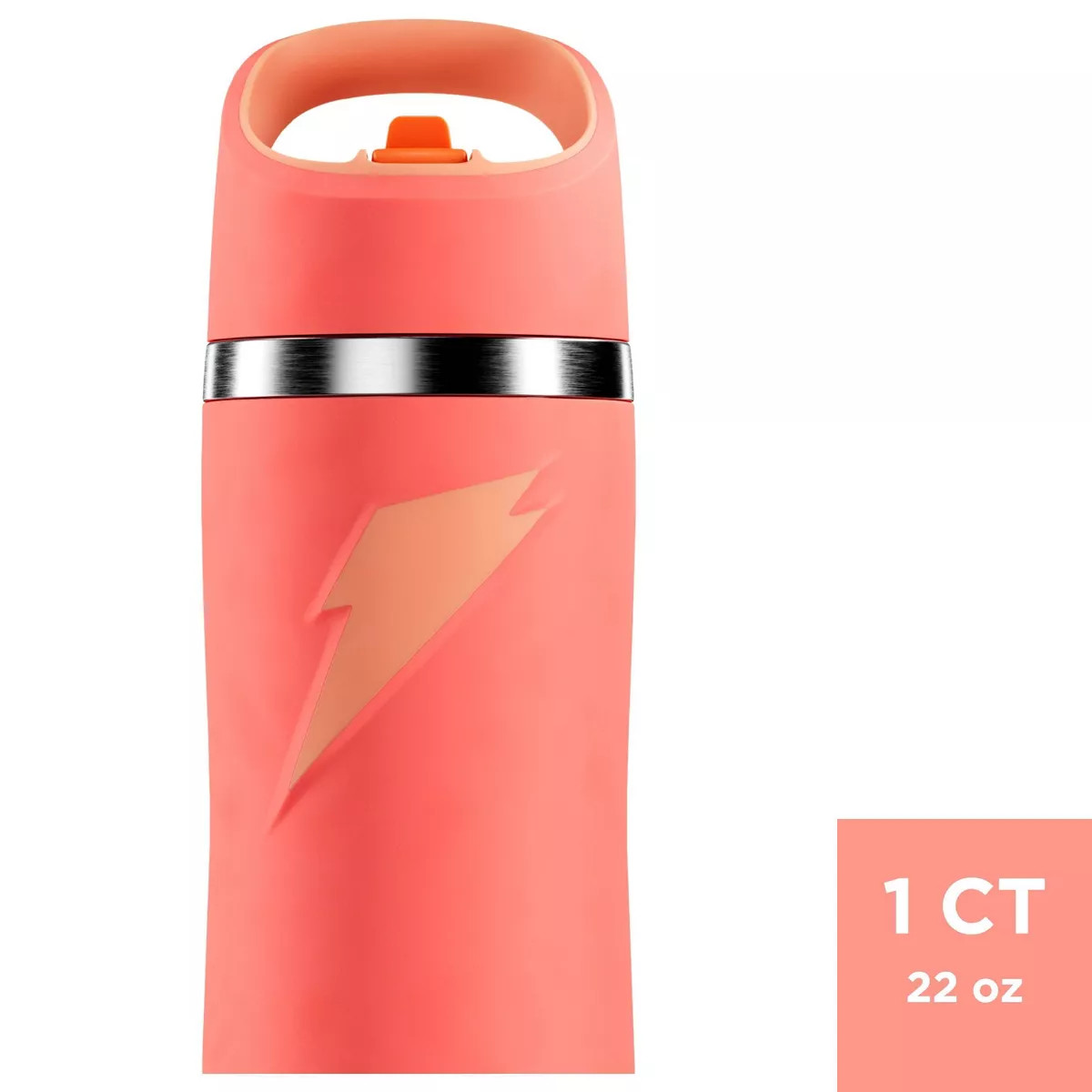 Gatorade 22oz Stainless Steel Water Bottle with Straw | Target