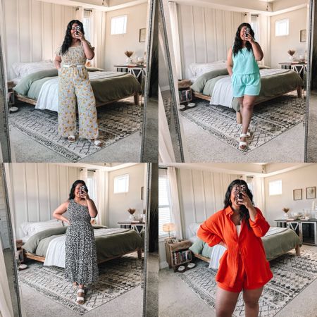 Amazon outfits! All are true to size and I’m wearing a large in everything! I’m 5’1”, size 10-12. Shoes are also true to size. 

#LTKmidsize #LTKfindsunder50 #LTKtravel