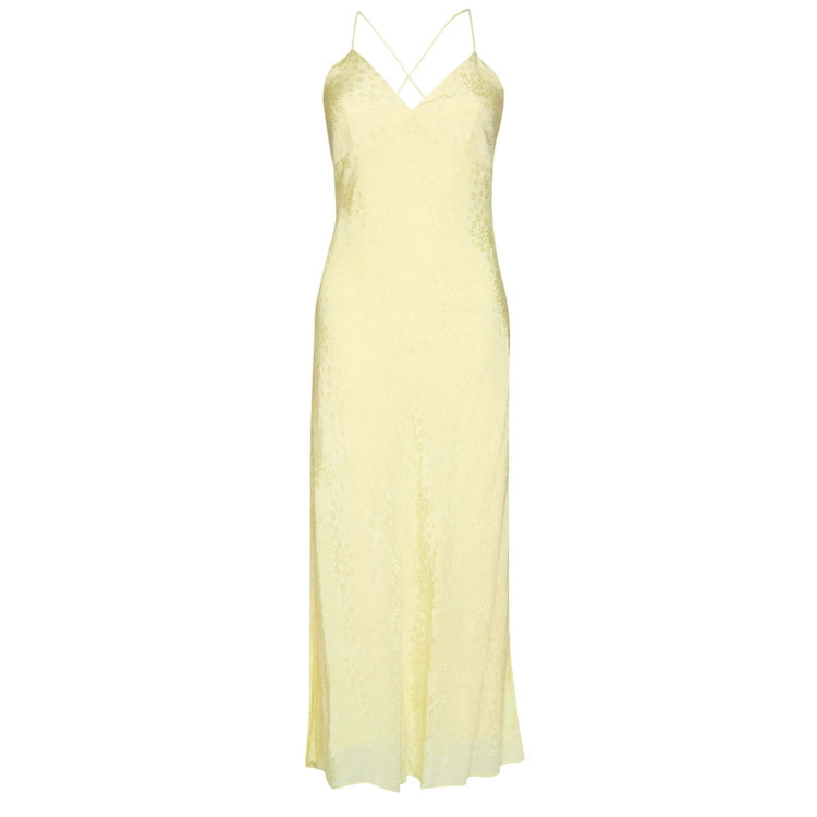 True Decadence Pale Yellow Floral Satin Strappy Slip Dress | Harvey Nichols (Global)