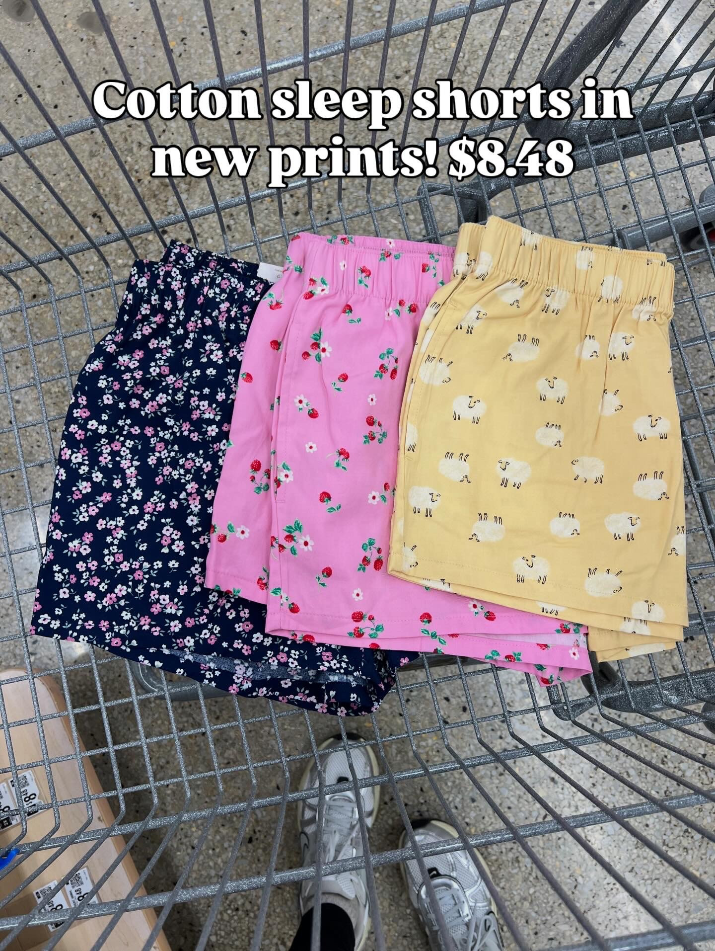 Cotton sleep shorts in new fun prints! $8.48 at Walmart #walmartfashion 

#LTKFindsUnder100 #LTKFindsUnder50