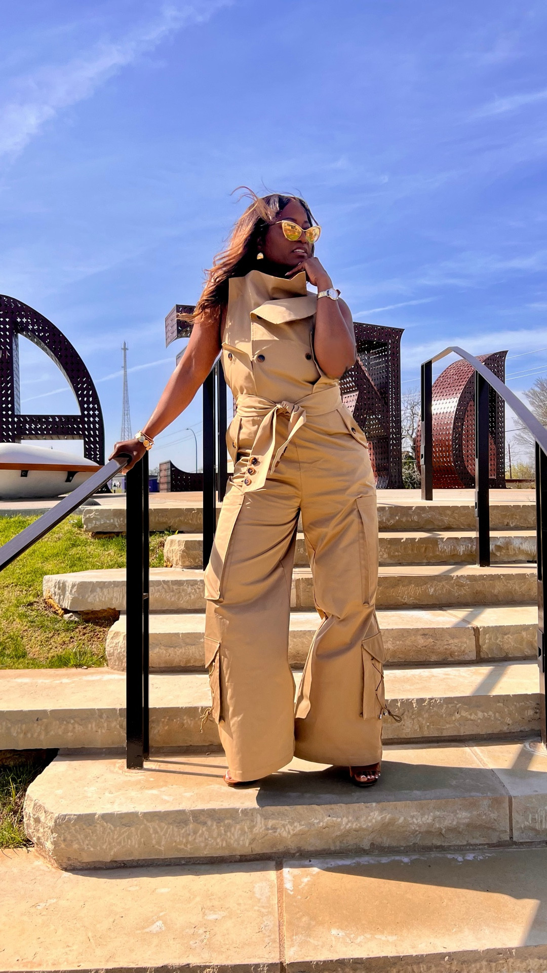 This Akira “Office Siren” jumpsuit gives trench coat energy with a modern, power-dressing twist. Structured, sleek, and made for the woman who walks into the room like she already runs it. I’m 5’6, 178 lbs, in a size Large.

#LTKootd #LTKMidsize #LTKOver40