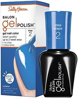 Amazon.com : Sally Hansen Salon Pro Gel Nail Polish Lacquer, Blue My Mind, 0.24 Fl. Oz. : Beauty ... | Amazon (US)