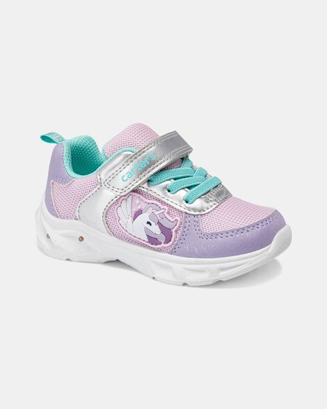 Toddler Girl Light-Up Unicorn Athletic Sneakers | Carter's Inc