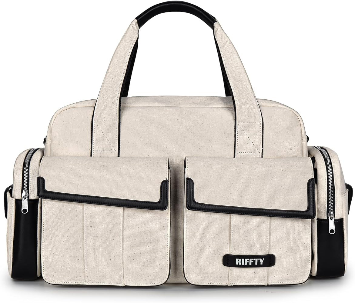 Leather Duffle Bags for Men Weekender Travel Bag Mens Carry On Overnight Bag Detachable Gym Bag, ... | Amazon (US)