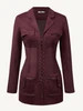 Suede Corset Jacket Mini Dress - Claret | JW PEI US