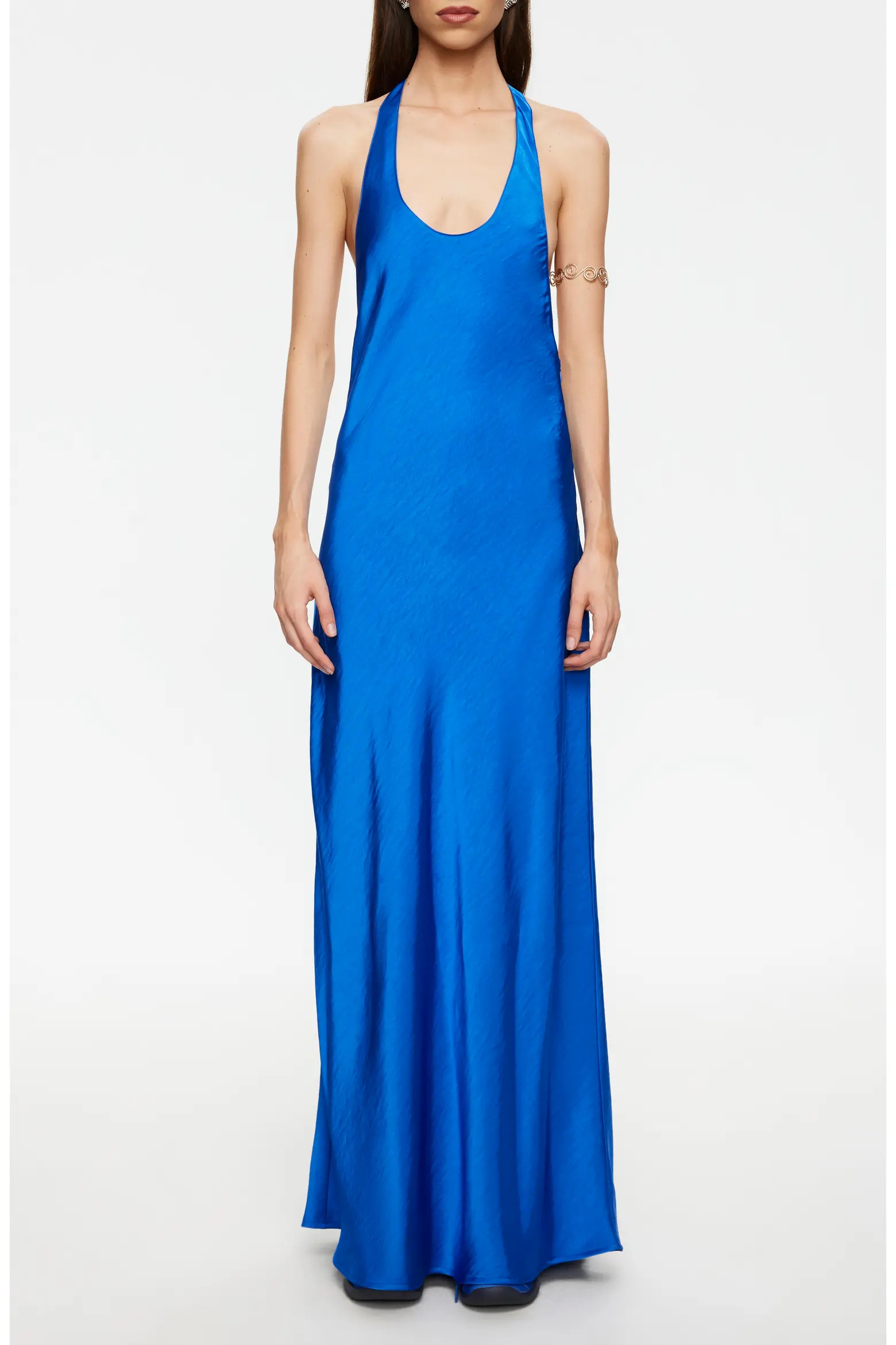 Bare Hammered Satin Maxi Dress (Women) | Nordstrom | Nordstrom