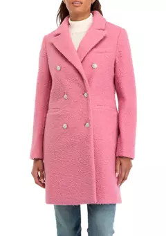 Crown & Ivy™ Women's Jewel Button Car Coat | Belk