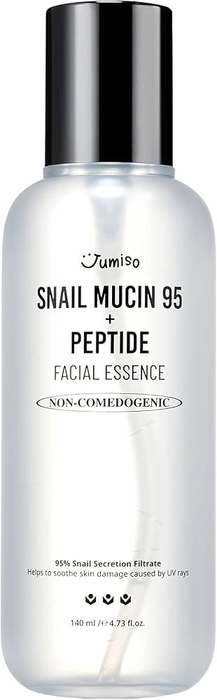 JUMISO Snail Mucin 95% + Peptide Essence 4.73 fl.oz / 140ml | Hydrating Serum with Snail, Face Mo... | Amazon (US)