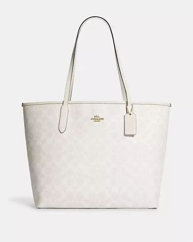 City Tote In Signature Canvas | Coach Outlet