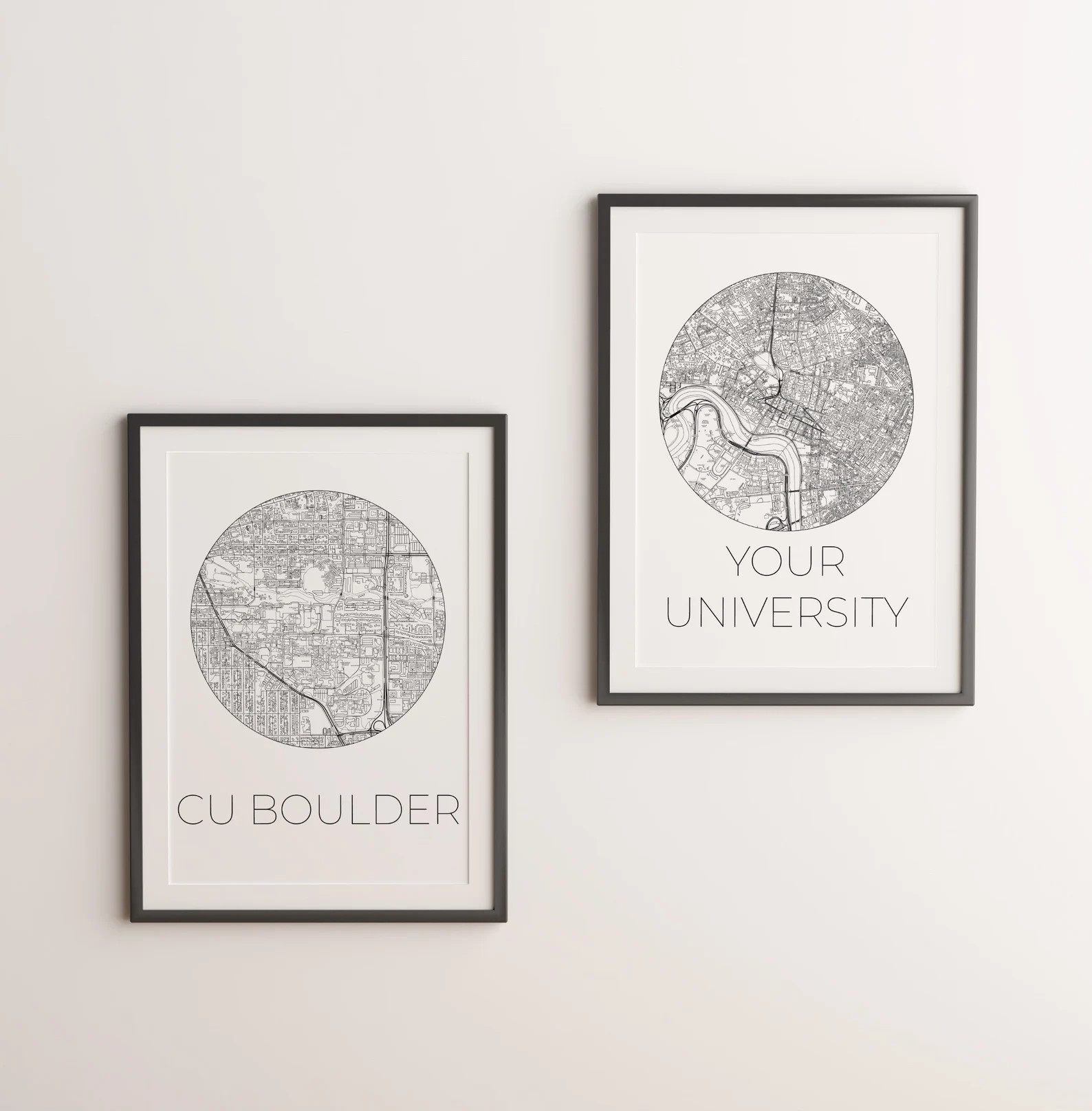 Customized College Campus Print | University Map Premium Print | Close Up Campus Map | University... | Etsy (US)