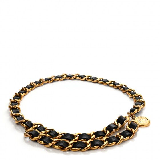 CHANEL

Lambskin Chain CC Medallion Belt Black Gold | Fashionphile