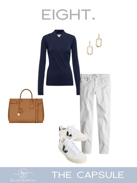 Navy and white jeans outfit with sneakers. What to pack for Europe  

#LTKshoecrush #LTKstyletip #LTKtravel
