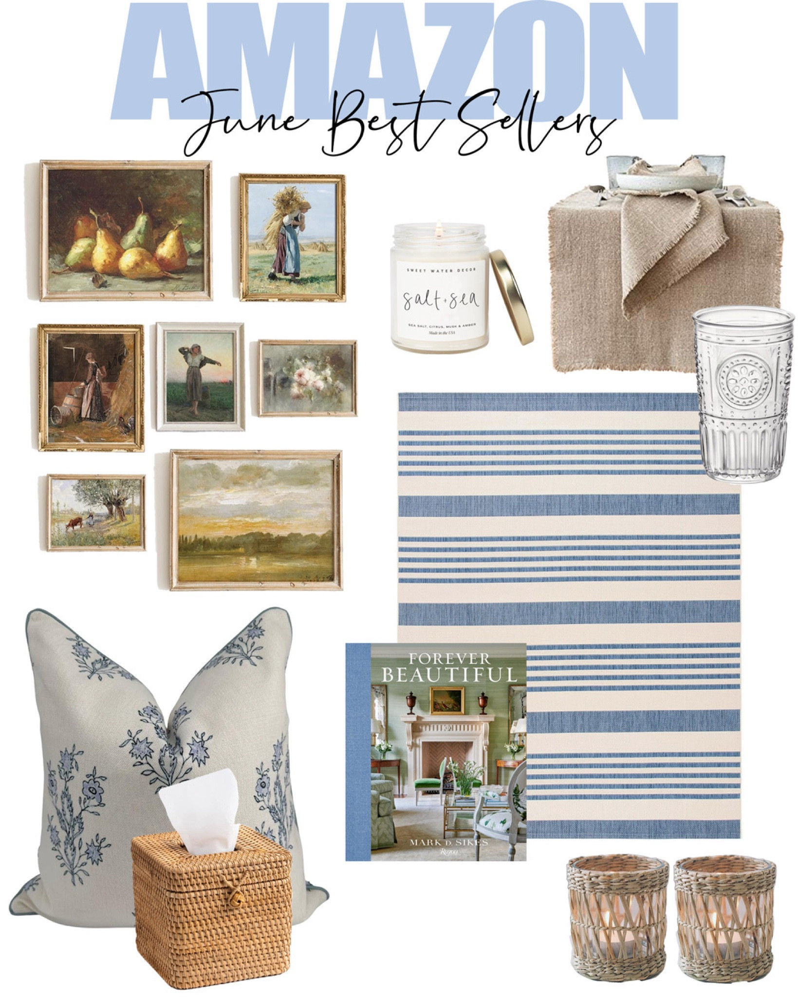 All our best sellers from Amazon for June, including the most gorgeous pillow, French art for a steal, and more!

#amazonfinds #homedecor #summerdecor #arearug #outdoorrug #walldecor #tabletop

#LTKHome #LTKSeasonal #LTKFindsUnder50