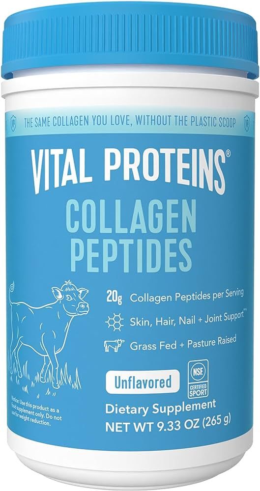 Vital Proteins Collagen Peptides Powder, Promotes Hair, Nail, Skin, Bone and Joint Health, Zero S... | Amazon (US)