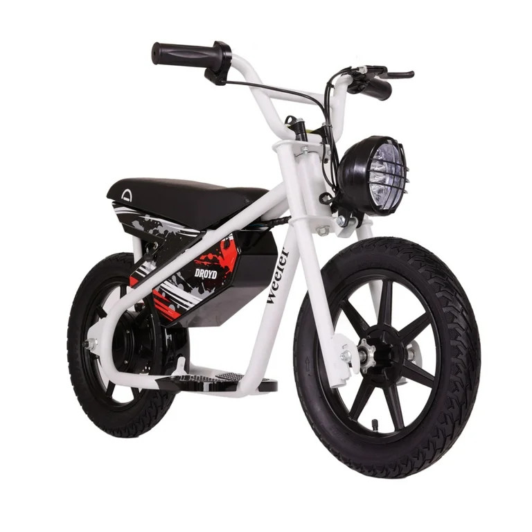 Droyd Weeler Electric Mini Bike - 24V 8Ah Battery, 6-10 MPH, Up to 8 Miles, LED Lights, Kids Ages... | Walmart (US)