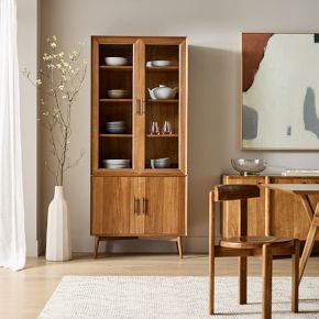 Mid-Century Glass Cabinet (35") | West Elm (US)