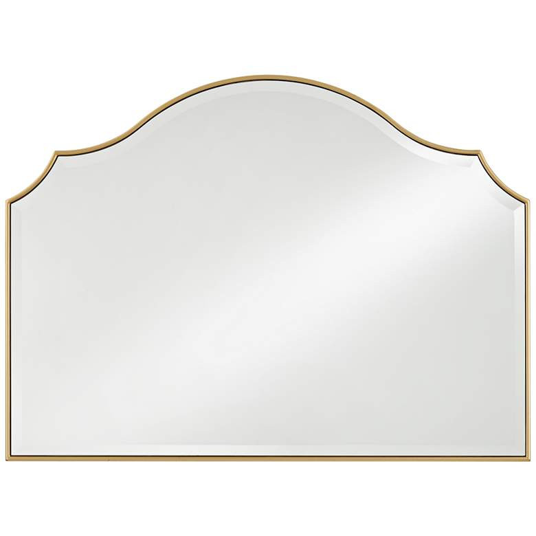 Noble Park Vinyard Gold 38" x 28" Arch Wall Mirror | Lamps Plus