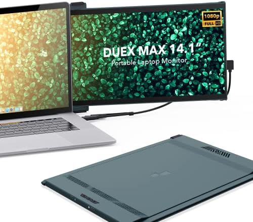 New Mobile Pixels 2023 Duex Max Portable Monitor, 14.1" FHD 1080P IPS Ultra Slim Laptop Screen Ex... | Amazon (US)