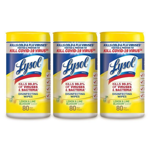 Lysol Disinfecting Wipes - Lemon & Lime Blossom | Target