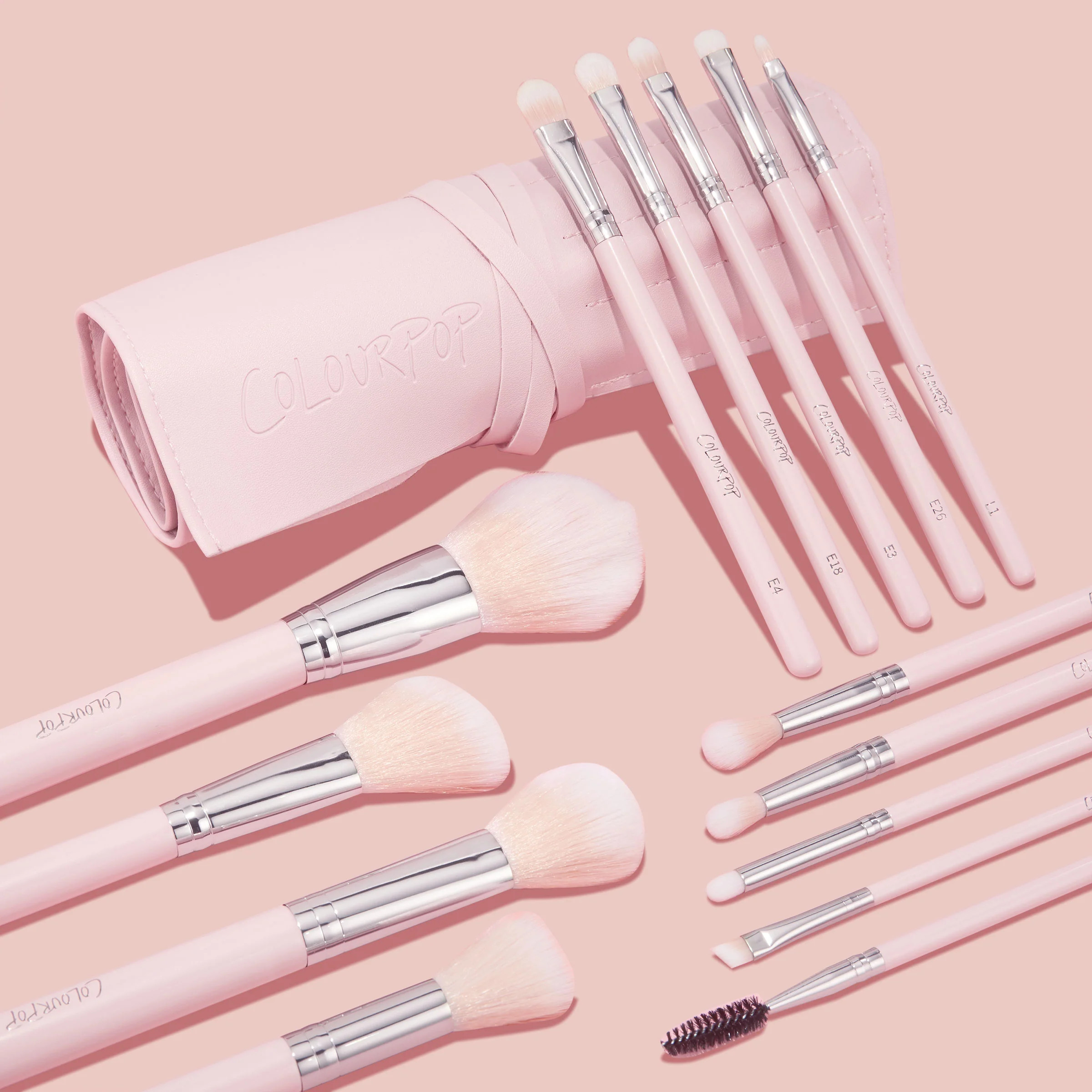 Shop Smoke 'N Roses Brush Roll - Makeup Brush Kit | Brushes & Tools by ColourPop® | Colourpop