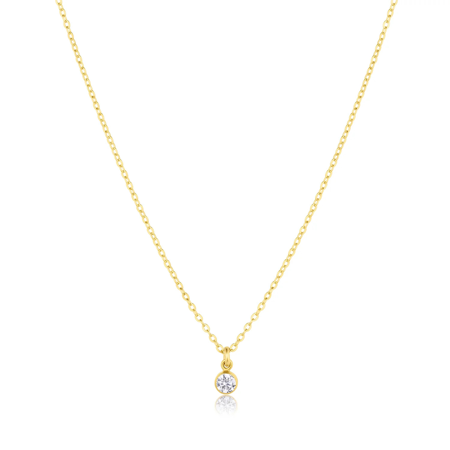 Birthstone Charm Necklace | Set & Stones