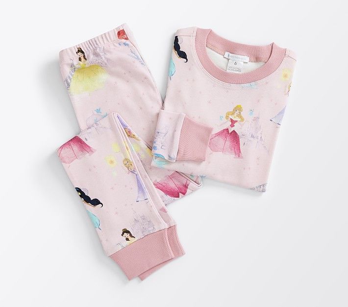Disney Princess Castles Organic Pajama Set | Pottery Barn Kids
